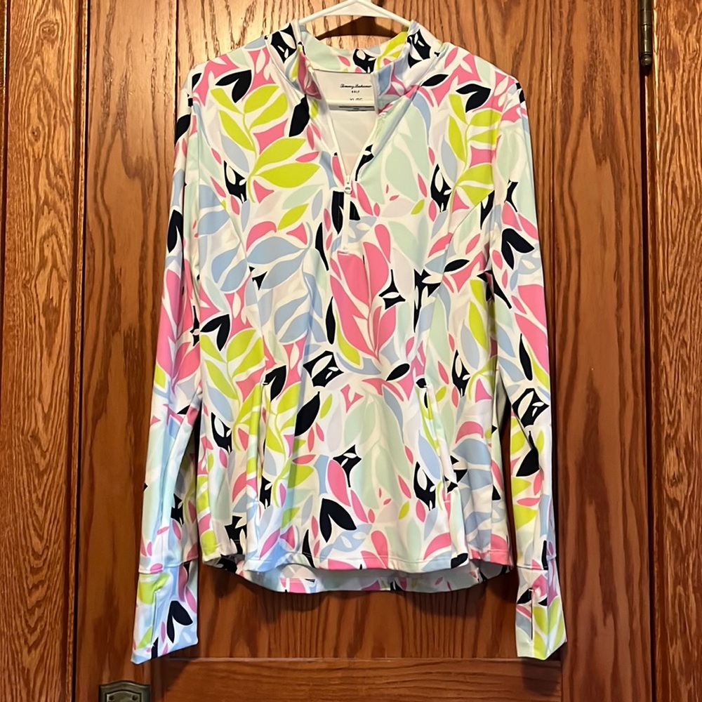Tommy Bahama gold quarter zip